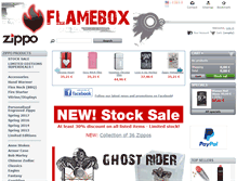 Tablet Screenshot of flamebox.be